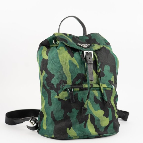 Extremely RARE Prada Green Camo Backpack - Picture 1 of 8